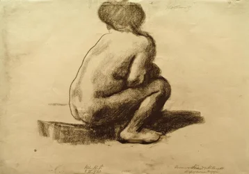Seated Female Nude from the Back